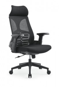အဖြူရောင် ကွန်ပျူတာ ထိုင်ခုံများ Modern Mesh Swivel Executive Office Chair Ergonomic Swivel OC-5471