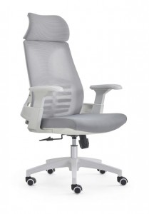 Weiße Computerstühle Moderner Mesh-Drehstuhl für Chefbüro Ergonomischer Drehstuhl OC-5471