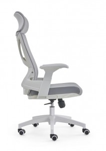 כסאות מחשב לבנים מודרניים רשת מסתובבת כיסא משרדי מנהלים ארגונומי מסתובב OC-5471