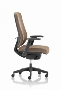 Cadira de treball ergonòmica de tela amb respatller mitjà