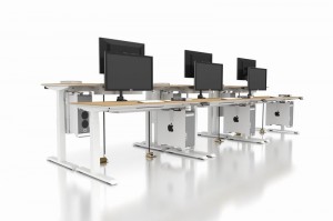 Lawon Niley Series 3-Jangkungna adjustable Cubicle Workstation