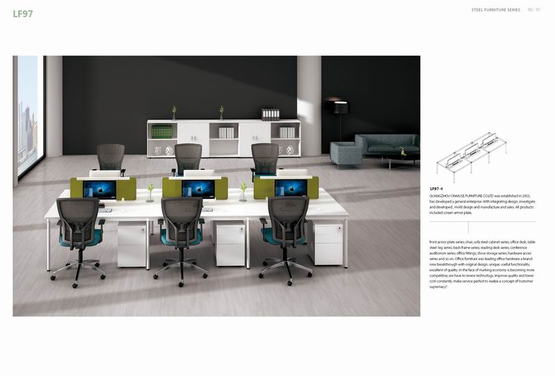 Global   Series 6 Person Open Concept Office Workstation (6)