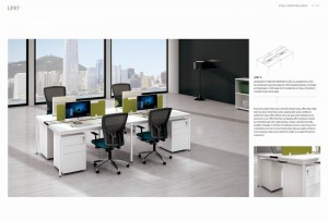 Global Series 6 Person Open Concept Office Workstation