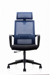 Hoë rug ontwerper uitvoerende draaibare ergonomiese kantoorstoel met arms