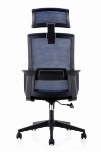 Hoë rug ontwerper uitvoerende draaibare ergonomiese kantoorstoel met arms