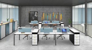 Visokokakovostno pisarniško pohištvo za delovne postaje Cubicle Namizna miza za trg ZDA