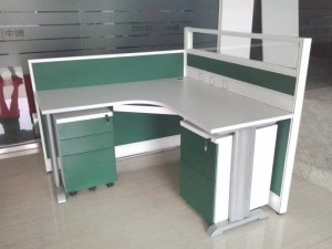 Estación de traballo de oficina de deseño moderno escritorio de oficina en forma de L OP-3029