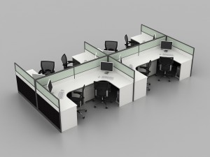 Нестандартний розмір офісних кабін модульних офісних меблів OP-2686