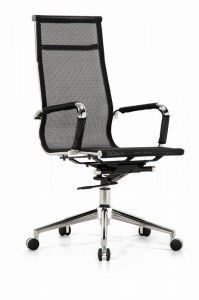 Леисуре Мод Харрис подесива кожна канцеларијска столица са високим леђима