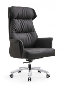 Ang moderno nga taas nga likod nga PU ergonomic swivel office chair OEM naghimo executive Luxury leather office chair OC-8257
