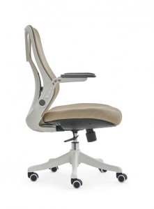 Chaise de bureau ergonomique pivotante à 360 degrés en maille exécutive à dossier moyen avec différentes fonctions OC-B15
