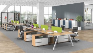 Modul Açıq Plan İş Stansiyası Ofis Masaları Seriyası