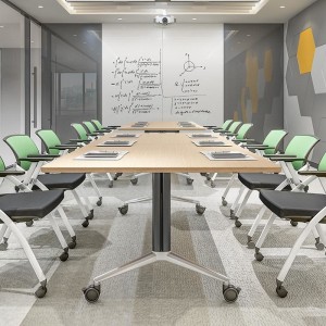 사무실 우수한 라미네이트 5′ x 2′ 모바일 플립 탑 네스팅 테이블