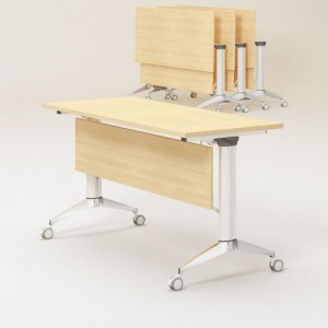 Uredski vrhunski laminatni 5′ x 2′ mobilni stol za gniježđenje sa preklopnom pločom