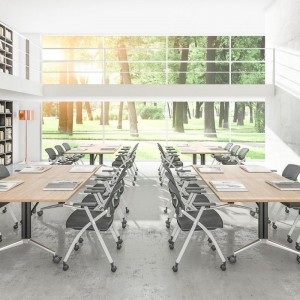 Uredski vrhunski laminat 5′ x 2′ mobilni preklopni stol za gniježđenje
