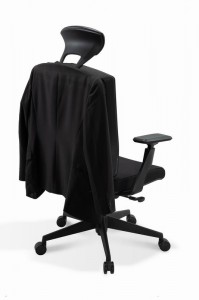 Datastol med netting med høy rygg, skrivebordsstoler til hjemmekontor med støttepute for korsryggen, justerbar nakkestøtte