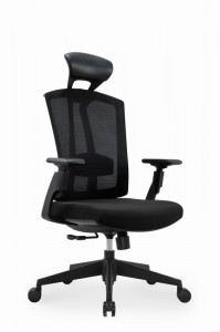 High Back Mesh Computer Chair, Home Office Desk Chairs with Lumbar Support Pillow, Adjustable Headrest