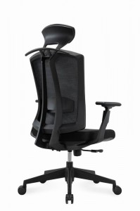 Krzesło komputerowe z wysokim oparciem, krzesła do domowego biura z poduszką lędźwiową, regulowany zagłówek