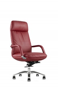 Дешевая цена с высокой спинкой с откидной спинкой офисное кожаное кресло OC-6352