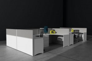 Office Two Person L Shaped Collaborative Workstation