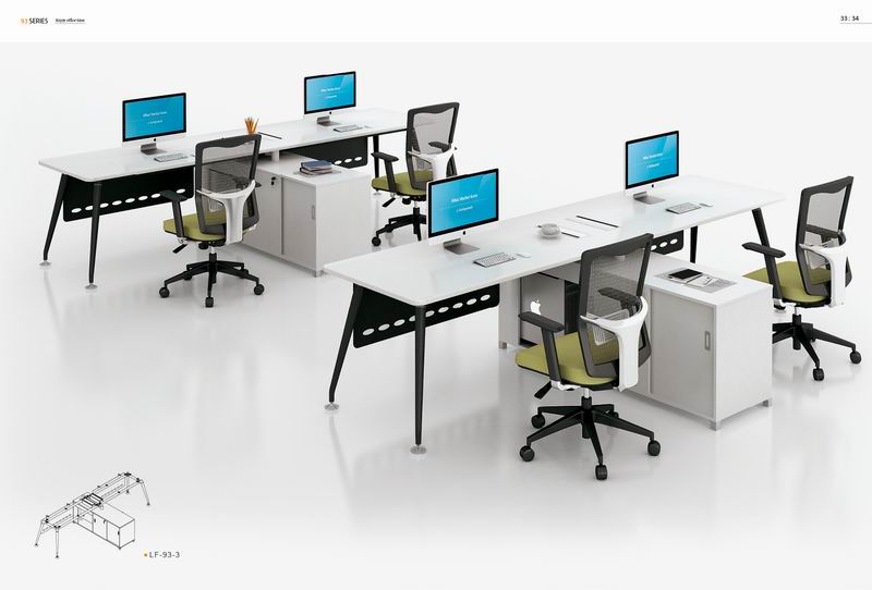 Office Workstation with Partition Latest Modern Office Desk Furniture (2)