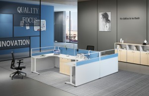 Birou Mic Modern pentru Call Center Birou Stație de lucru pentru 6 persoane