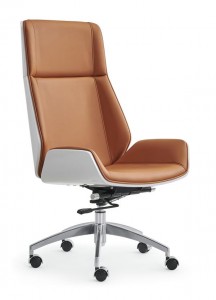 Executive Ergonomic Office Conference Chair Mesh PU Leather Swivel Chair