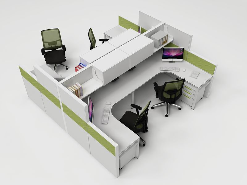 Space-Efficient Modern Curved Workstations (4)