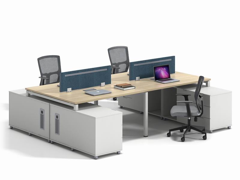 Square Leg 2 Person Office Workstations (1)