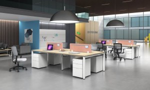 Square Leg 2 Person Office Workstations