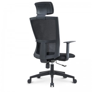 ເກົ້າອີ້ເຄື່ອງເຟີນີເຈີຫ້ອງການ Mesh Back Tilter Chair with Adjustable Headrest