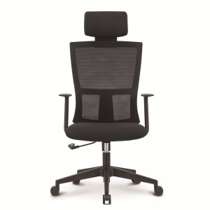kerusi perabot pejabat Mesh Back Tilter Chair dengan Sandaran Kepala Boleh Laras