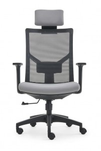 Yüksek sırt bel desteği ergonomik bilgisayar fileli sandalye konfor döner yönetici yönetici ofis koltukları OC-4852