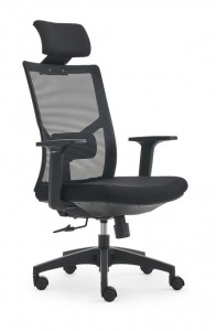 Mbështetje lumbare me shpinë të lartë karrige ergonomike rrjetë kompjuteri komode, e rrotullueshme, menaxher ekzekutiv karrige zyre OC-4852