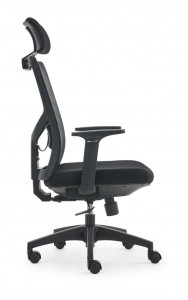 Support lombaire à dossier haut ergonomique chaise en maille d'ordinateur confort pivotant directeur exécutif chaises de bureau OC-4852