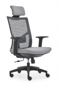 Support lombaire à dossier haut ergonomique chaise en maille d'ordinateur confort pivotant directeur exécutif chaises de bureau OC-4852