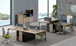 Customize Office Partition Office Furniture Cubicle Workstation 6 Person Workstation