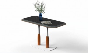 თანამედროვე დიზაინის MDF მელამინის სახლის ოფისის ავეჯი ყავის მაგიდა