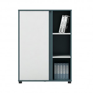 kantor lemari arsip lateral rak buku kayu modern dengan pintu rak buku perpustakaan lemari kecil untuk ruang kecil