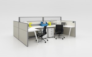 Nā Lako Keʻena Hana Hana Pākē MFC Office Cubicle Workstation Desk Cluster