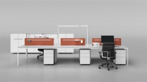 Kereskedelmi Modern moduláris fa irodai munkaállomások Asztal Irodabútor Irodai munkaállomás