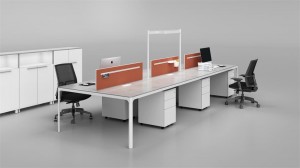 Kaupalliset modernit modulaariset puiset toimistotyöasemat Työpöytä Toimistokalusteet Toimistotyöasema