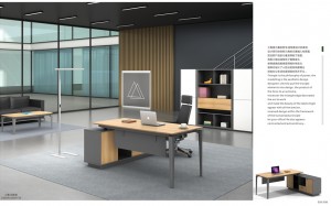 Dernières conceptions modernes de table de poste de travail de bureau de meubles de bureau bureau exécutif