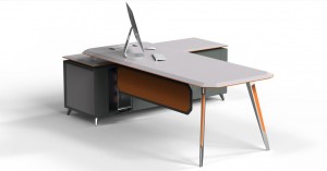 Mobles d'oficina de director general Dissenys de taula d'oficina més recents escriptori d'oficina de melamina
