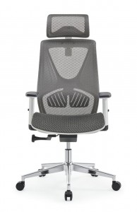 Cadira d'oficina ergonòmica de malla giratòria ajustable de respatller alt de baix preu OC-6369
