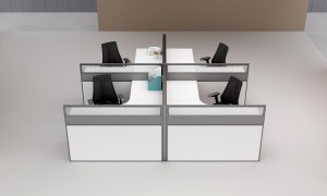 Шинээр ирсэн ажлын байр Оффисын ширээ тавилга Орчин үеийн ажлын модон ширээ дизайн оффисын ажлын байр