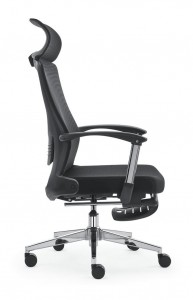 Egyedülálló kreatív, ergonomikus irodai hálós vezetői szék OC-8474 lábtartóval