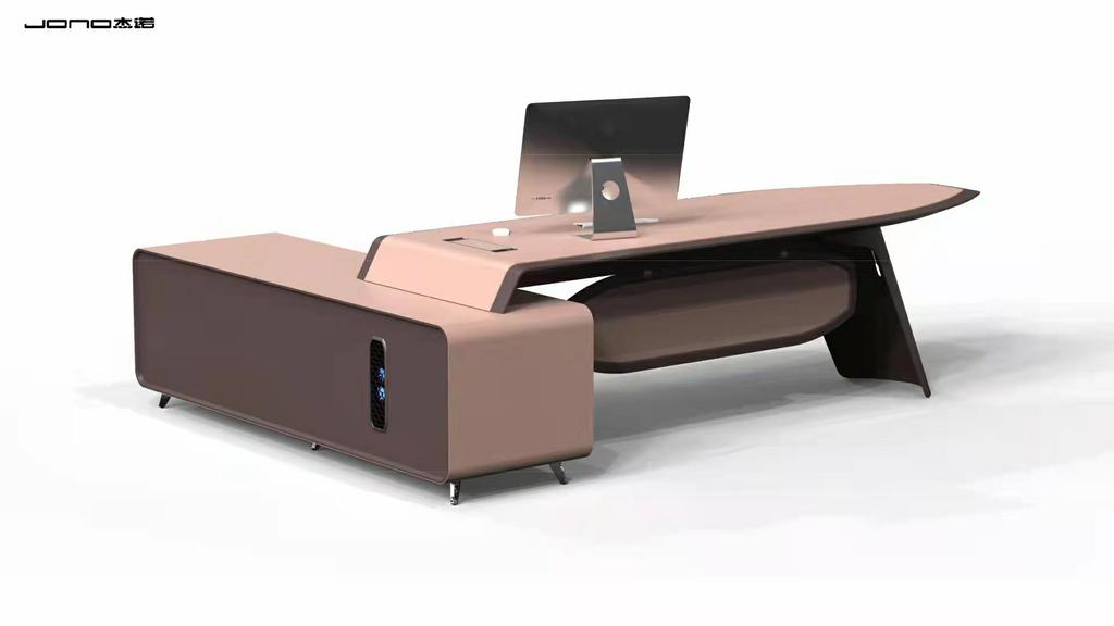 Нов модерен канцелариски мебел најнов канцелариско биро, дизајн на луксузни канцелариски маси, извршен директор менаџер на бирото во форма на мдф маса