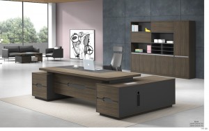 latest office desk luxury office table designs ceo executive desk manager L shaped mdf table ed-9638