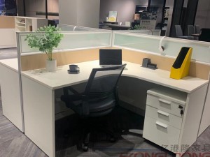 2 4 6 8 सीटर कार्यालय कक्ष कस्टम आकार रंग मॉड्यूलर कार्यालय फर्नीचर OP-4145